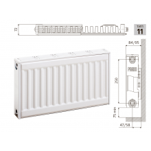 Cтальной панельный радиатор PRADO Classic  11х300х1200