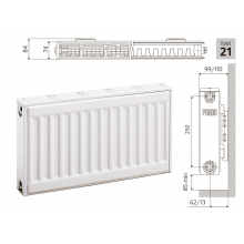Cтальной панельный радиатор PRADO Classic  21х300х400