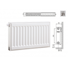 Cтальной панельный радиатор PRADO Universal  21х300х700