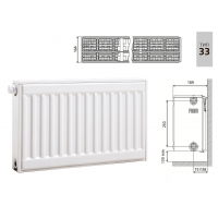 Cтальной панельный радиатор PRADO Universal 33х300х2000