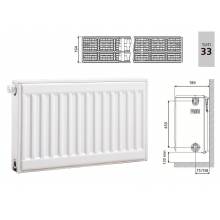 Cтальной панельный радиатор PRADO Universal 33х500х800